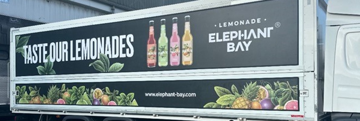 Neue Lemonade Kampagne von Elephant Bay auf LKW